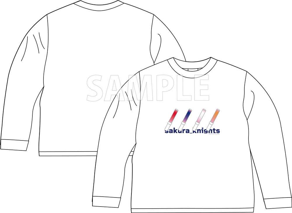 サクラブレード ロングTシャツ ホワイト/Sサイズ