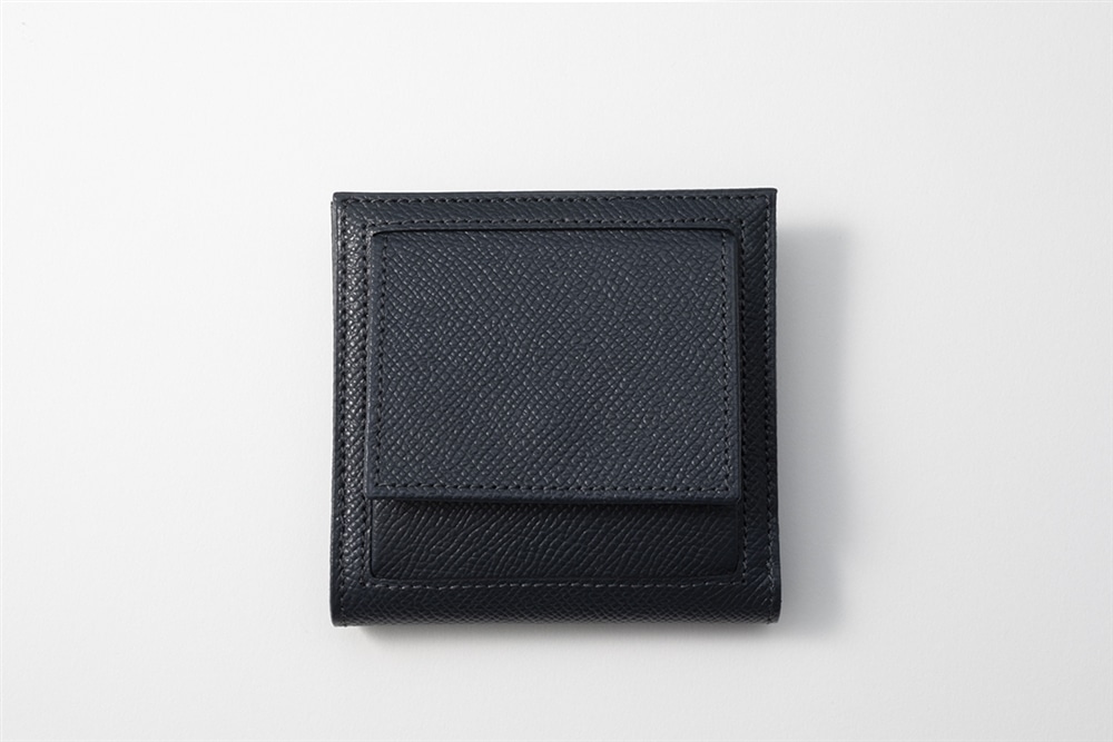 【新色】nana MINI WALLET  ネイビー×シルバー