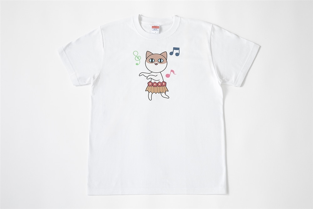 『ほむら先生はたぶんモテない』シリーズ完結記念　ダサTシャツ　フラ猫　Sサイズ