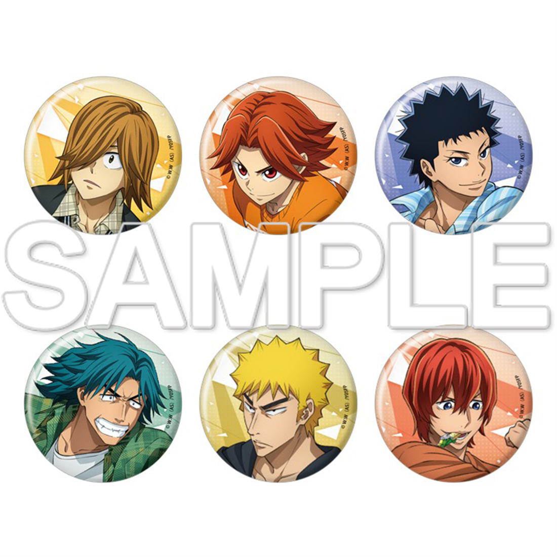 TVアニメ「弱虫ペダル」10周年フェスティバル トレーディングホログラム缶バッジ スプリンターver. BOX