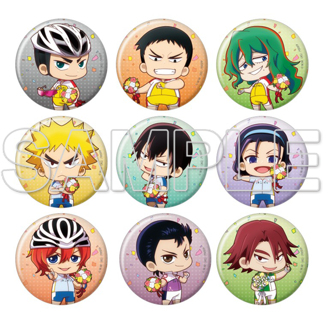 TVアニメ「弱虫ペダル」10周年フェスティバル トレーディングホログラム缶バッジ レジェンドver.