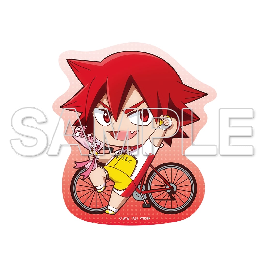 TVアニメ「弱虫ペダル」10周年フェスティバル ダイカットステッカー 鳴子章吉