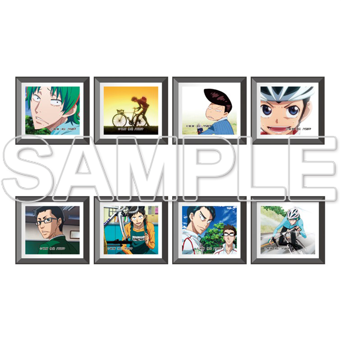 TVアニメ「弱虫ペダル」10周年フェスティバル トレーディング額入りマグネット SPARE BIKE BOX