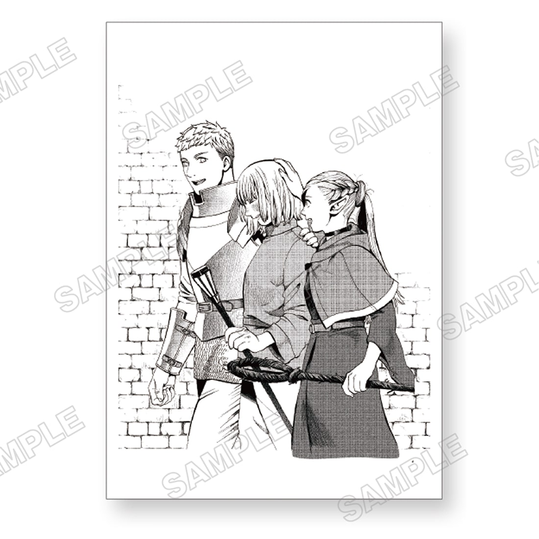 九井諒子展 B6ポストカード： ダンジョン飯  C ライオスとファリン＆マルシル