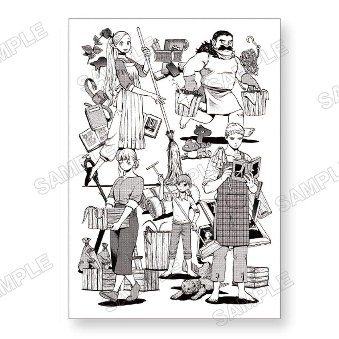 九井諒子展 B6ポストカード： ダンジョン飯 D 掃除屋