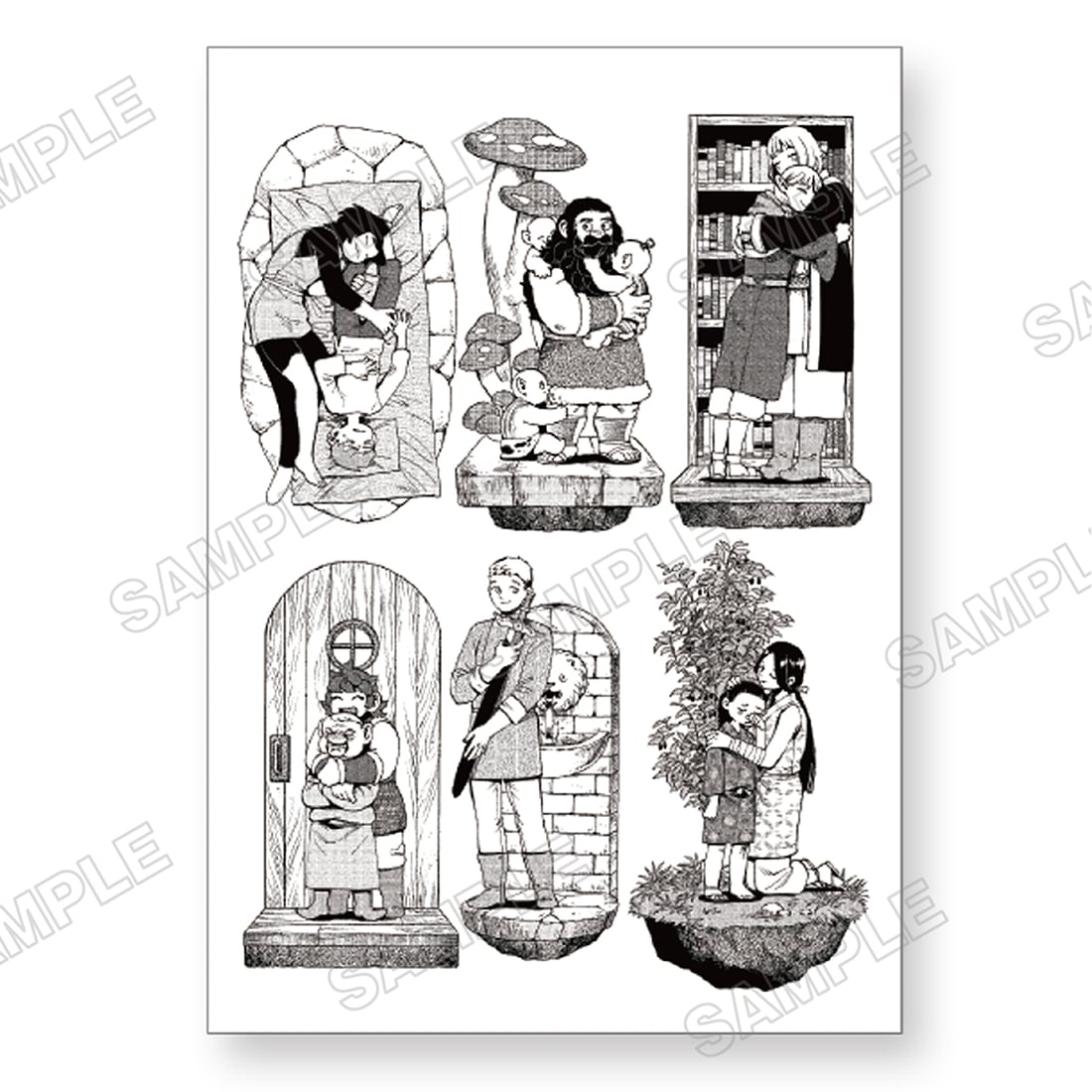 九井諒子展 B6ポストカード： ダンジョン飯 E 地下1階