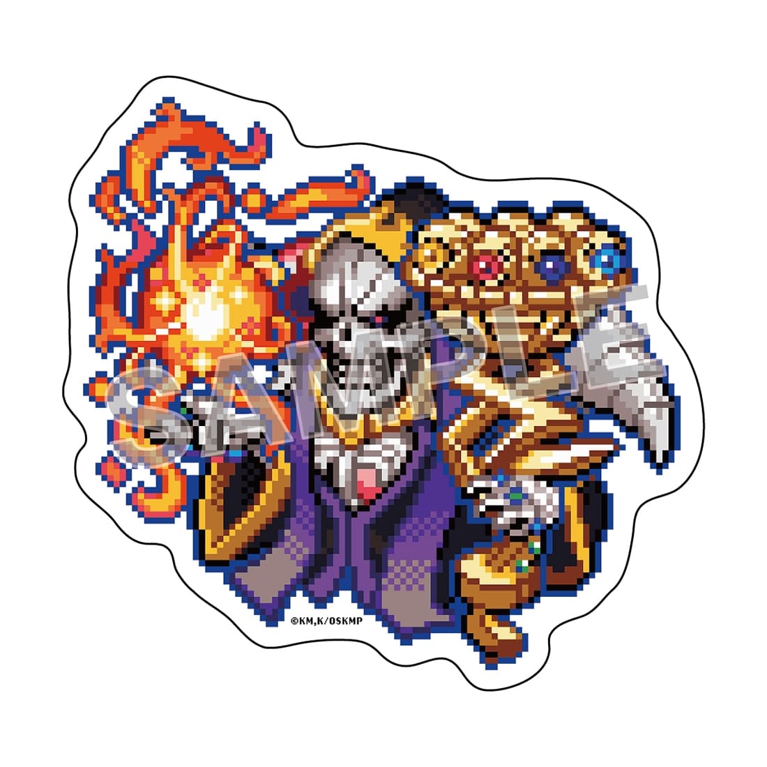 オーバーロード展 ドットちびキャラダイカットステッカー アインズ