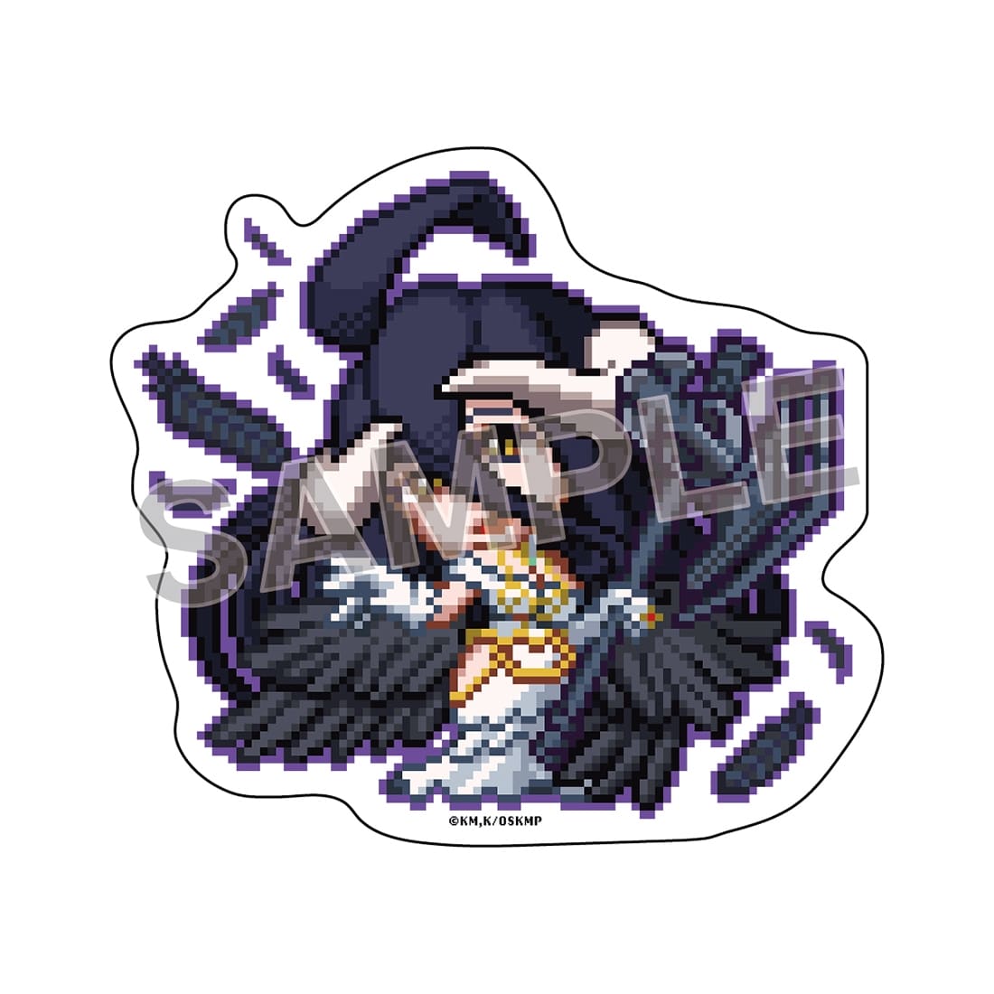 オーバーロード展 ドットちびキャラダイカットステッカー アルベド