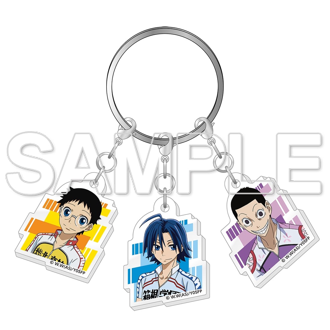 TVアニメ「弱虫ペダル」10周年フェスティバル 3連アクリルキーホルダー 小野田・真波・御堂筋