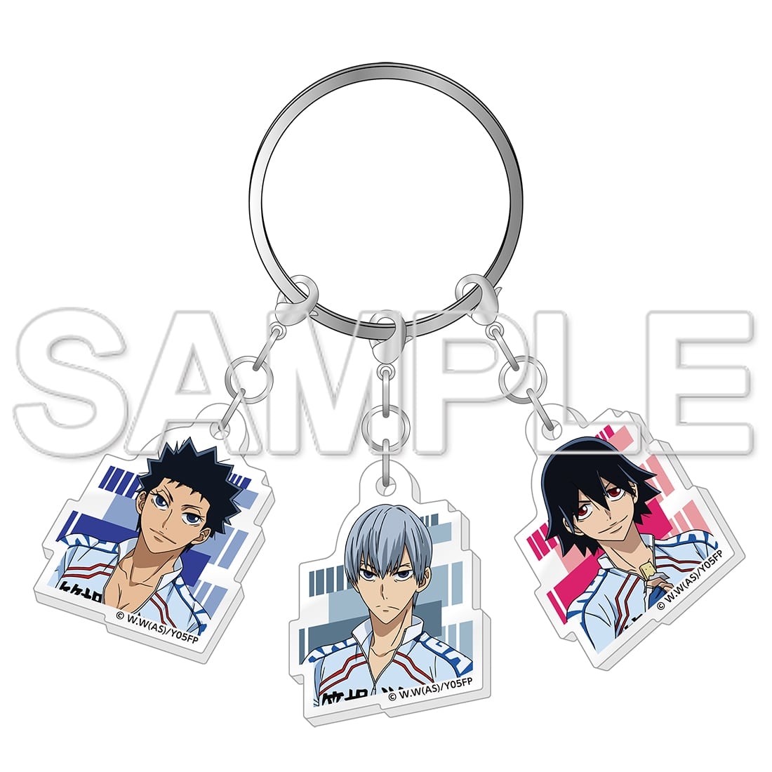 TVアニメ「弱虫ペダル」10周年フェスティバル 3連アクリルキーホルダー 泉田・黒田・新開悠人