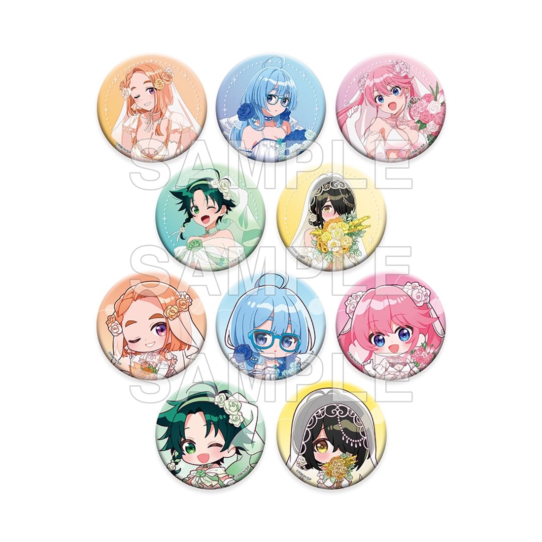 TVアニメ「紫雲寺家の子供たち」トレーディング缶バッジ ウェディングビキニver. BOX