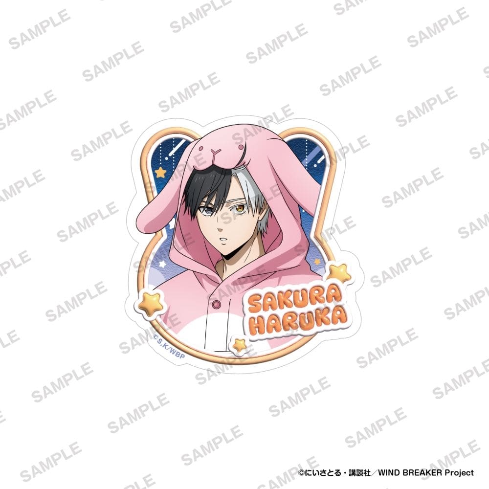 WIND BREAKER ダイカットステッカー パジャマパーティーver. 桜遥