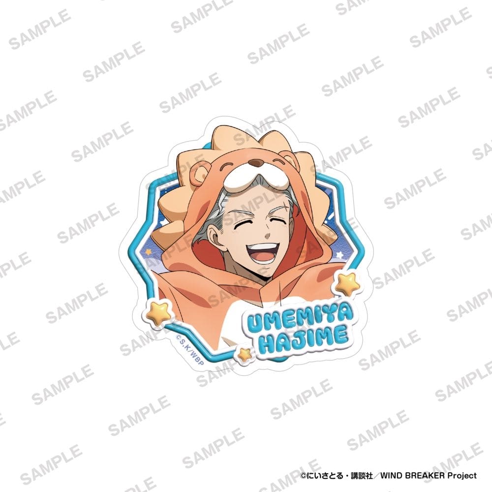 WIND BREAKER ダイカットステッカー パジャマパーティーver. 梅宮一