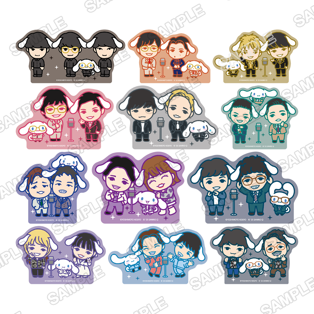 よしもと漫才劇場×シナモロール　トレーディングステッカー　Ver.デフォルメ