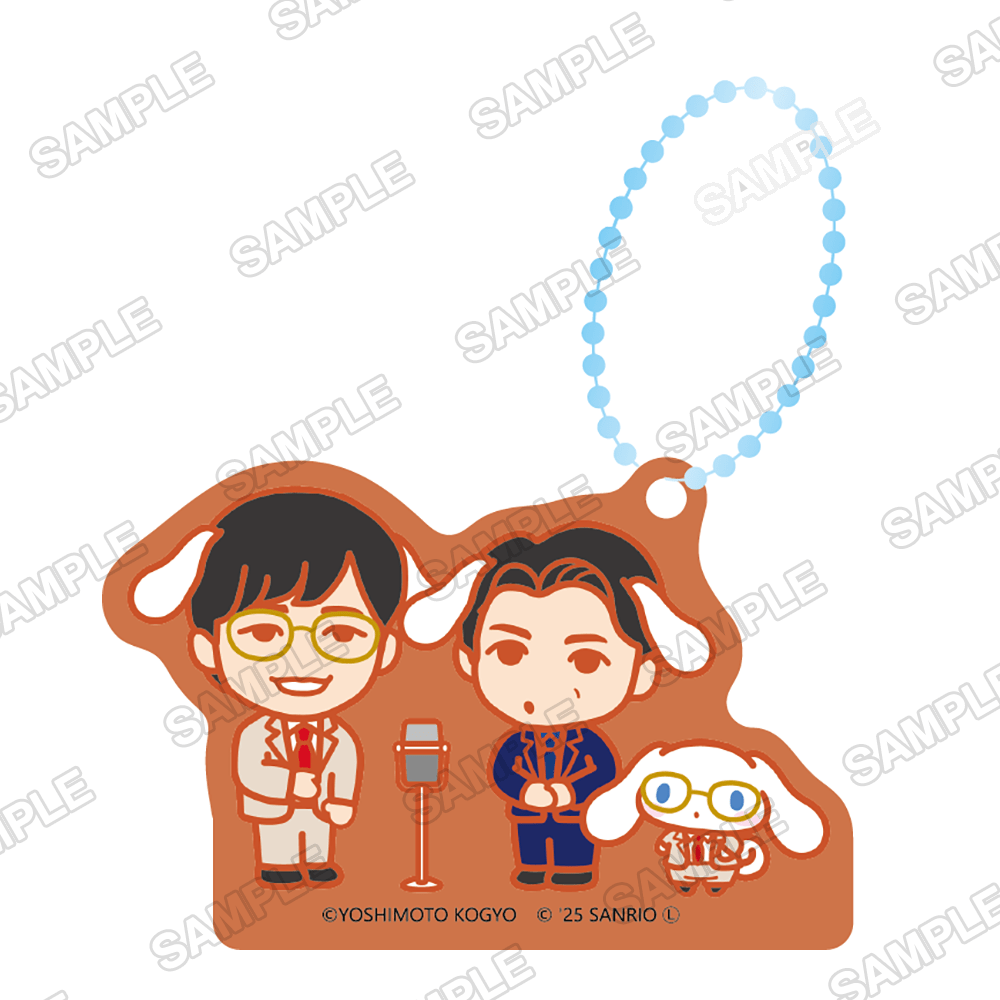 よしもと漫才劇場×シナモロール　マスコットチャーム　Ver.デフォルメ カベポスター×シナモロール