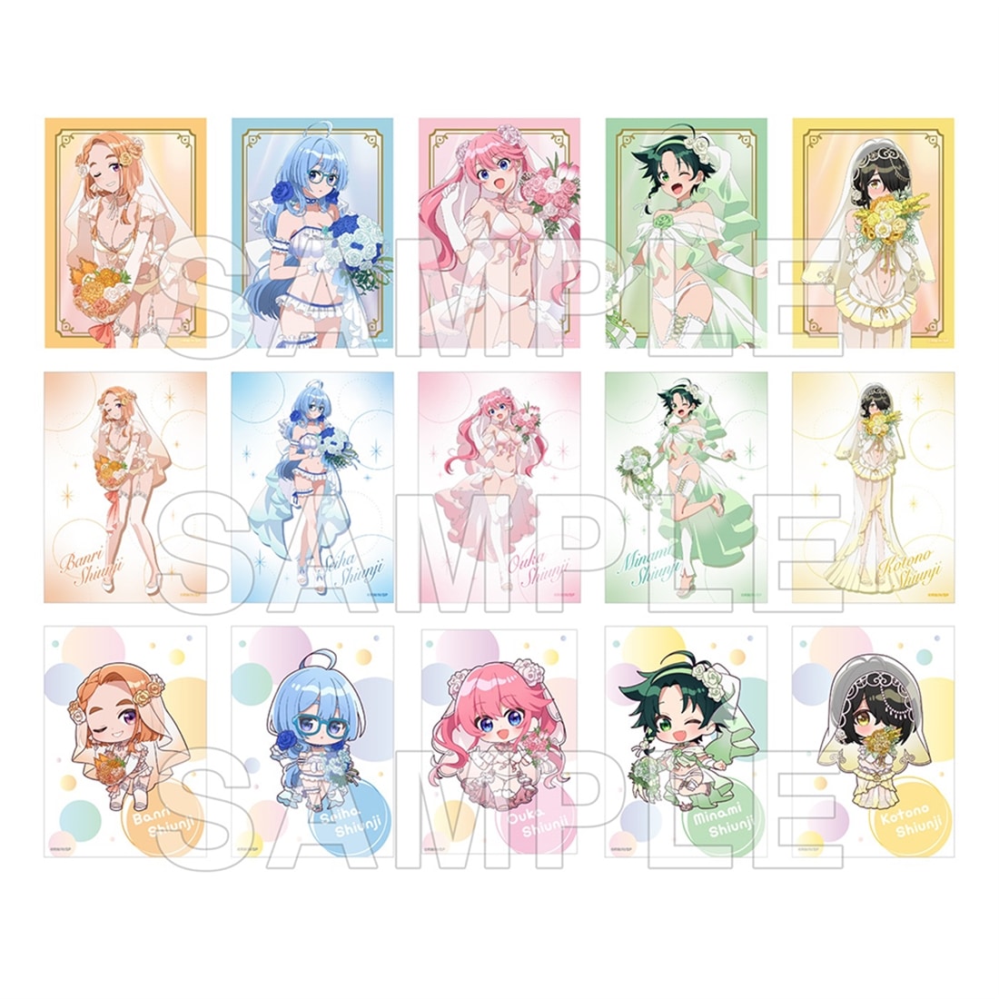 TVアニメ「紫雲寺家の子供たち」トレーディングブロマイド ウェディングビキニver. BOX