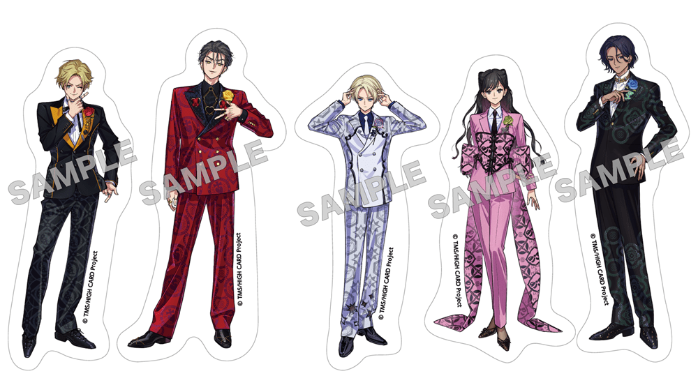 HIGH CARD #EX SPECIAL PARTY!　ダイカットステッカー(5枚入り)