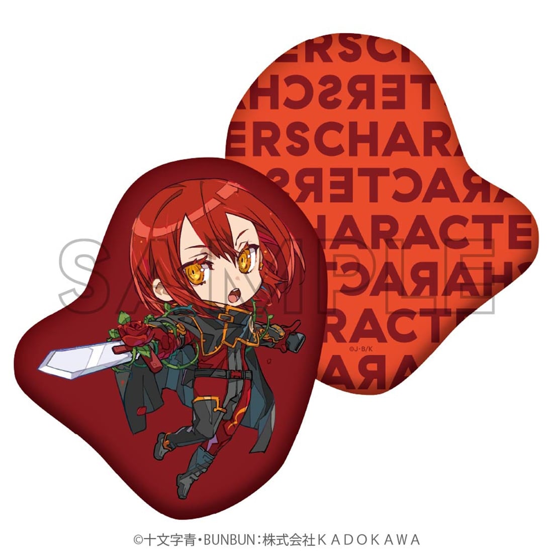 abec/BUNBUN 20th Exhibition CHARACTERS ミニキャラダイカットクッション『薔薇のマリア』マリアローズ