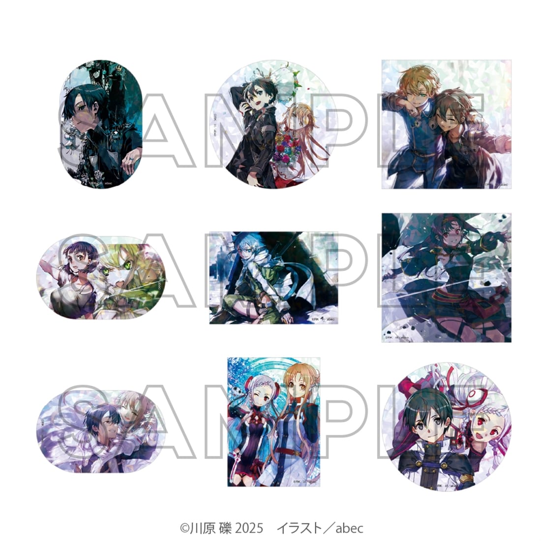 abec/BUNBUN 20th Exhibition CHARACTERS トレーディングキラキラステッカー 『ソードアート・オンライン』