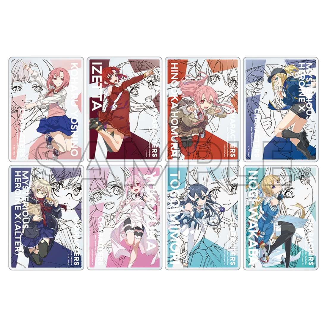 abec/BUNBUN 20th Exhibition CHARACTERS トレーディングアクリルカード Ver.B