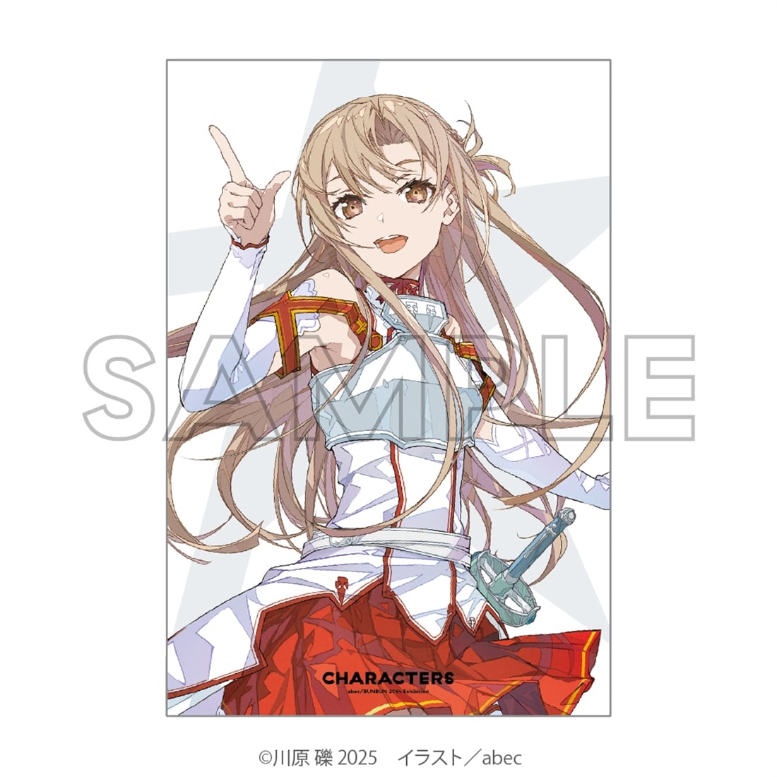 abec/BUNBUN 20th Exhibition CHARACTERS ポストカード 『ソードアート・オンライン』アスナ