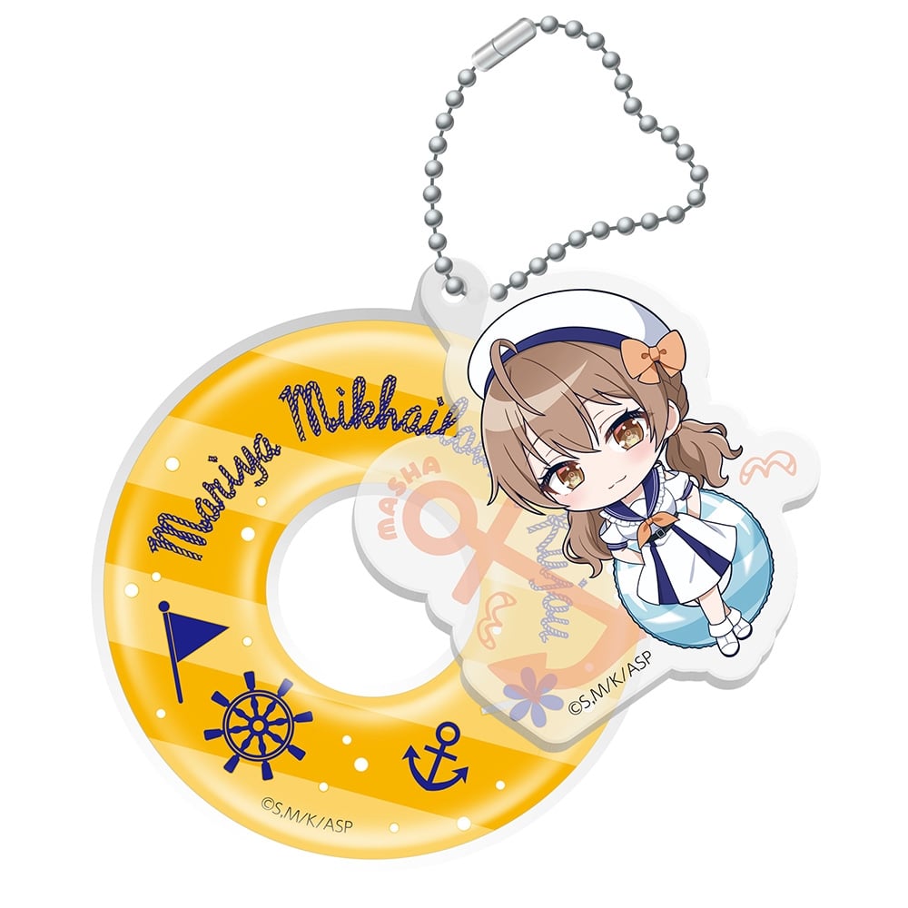 時々ボソッとロシア語でデレる隣のアーリャさん キャラポップストア ~marine style~  浮き輪キーホルダー マーシャ