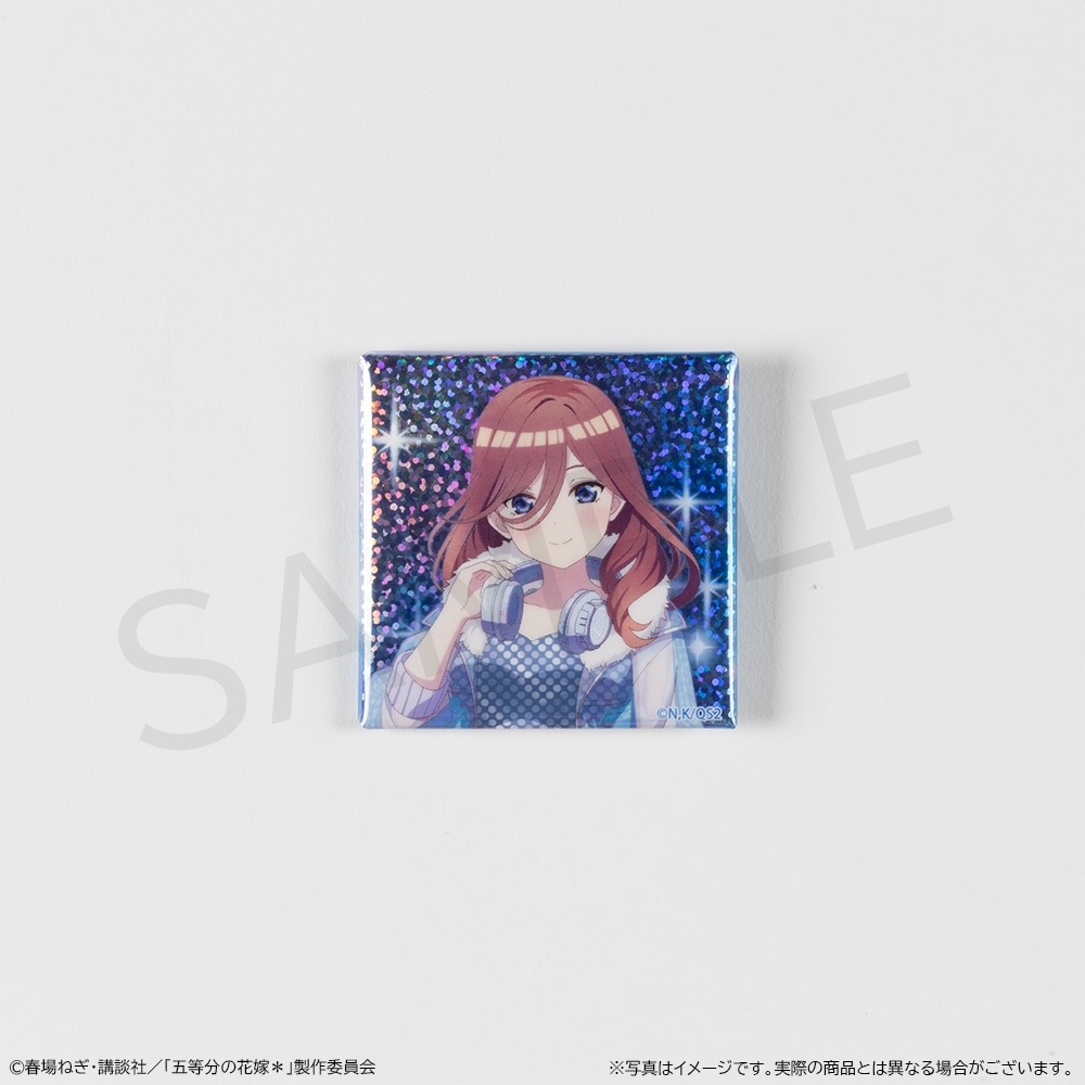 【事後通販】 「五等分の花嫁＊」スクエア缶バッジ 中野三玖