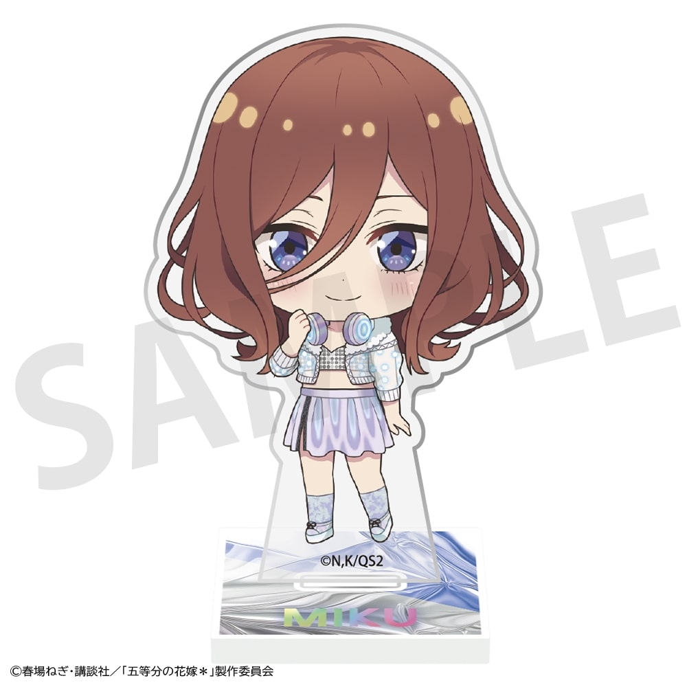 【事後通販】 「五等分の花嫁＊」ミニアクリルスタンドプレート 中野三玖