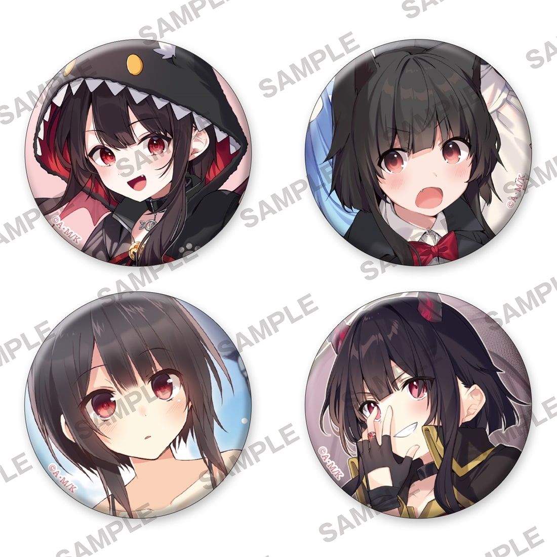 『この素晴らしい世界に祝福を！』誕生祭2025　缶バッジ4個セット　めぐみん