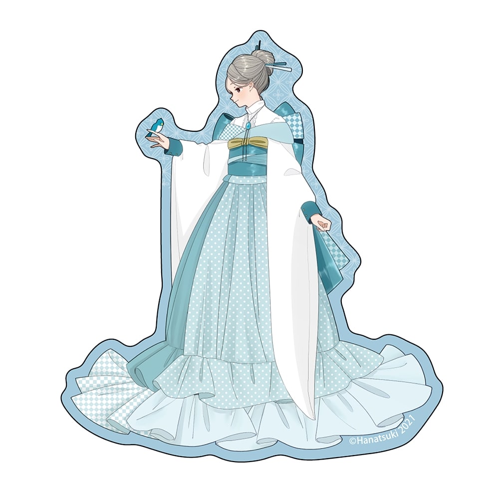 現代創作和服　花月作品集　ステッカー　D