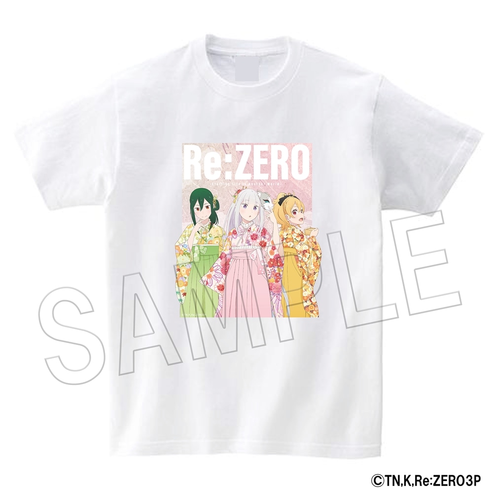「Re:ゼロから始める異世界生活」Tシャツ 和服 ver. XXL