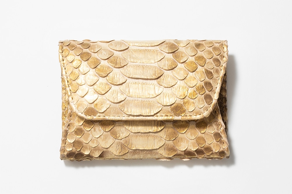 【数量限定】ハッピー.三姉妹　金運アップ巳守豆財布（みまもりまめざいふ）　シャンパンゴールド