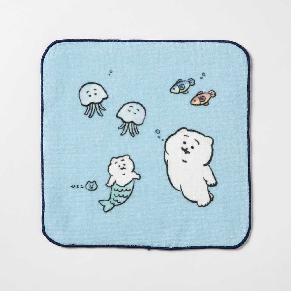 ひよこ　ハンドタオル1枚 ブルー