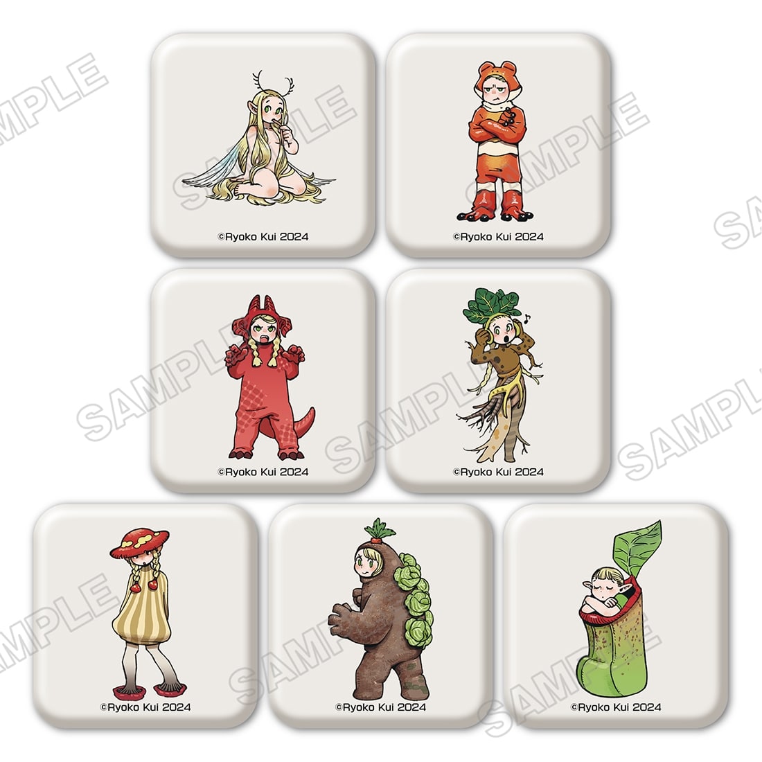 九井諒子展スクエアミニ缶バッジ デイドリーム・アワー (コンプリートセット）