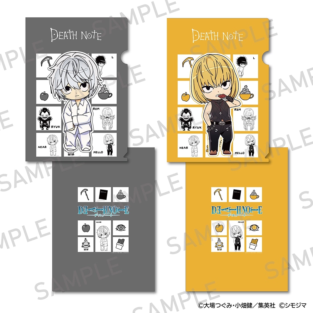 DEATH NOTE A4クリアファイル2枚セット シモジマコラボver. ニア・メロ
