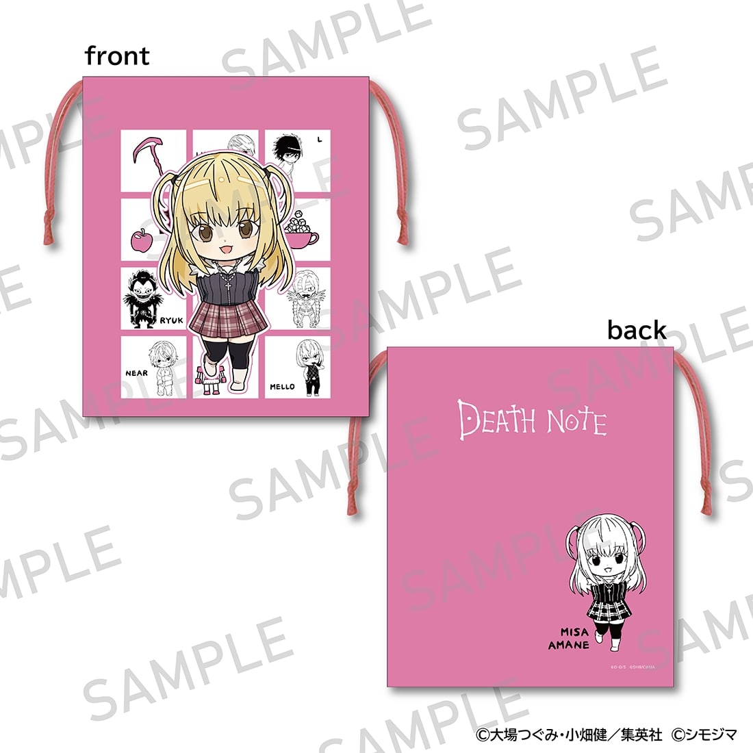 DEATH NOTE 巾着 シモジマコラボver. 弥海砂