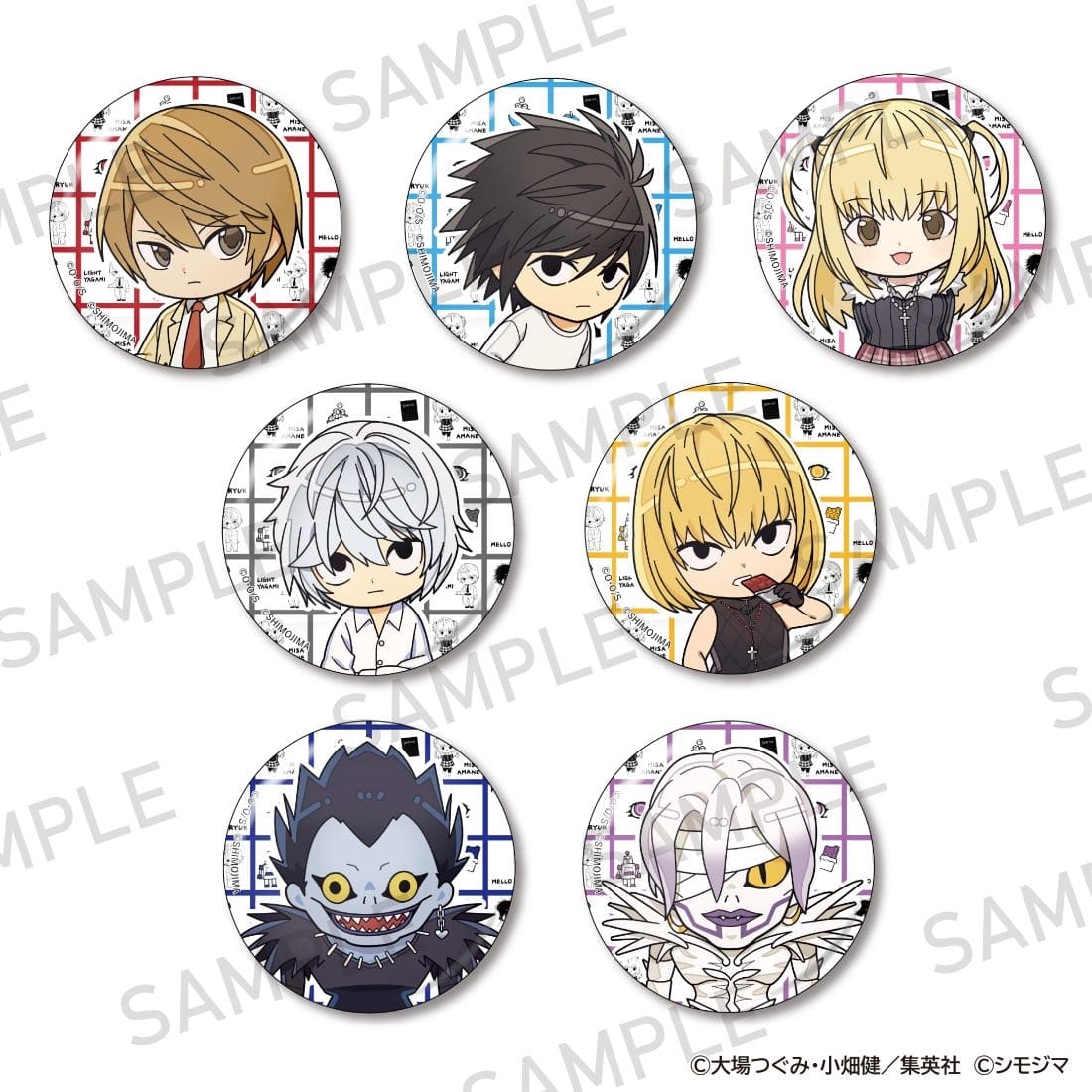 DEATH NOTE きらきら缶バッジコレクション シモジマコラボver. Box Box