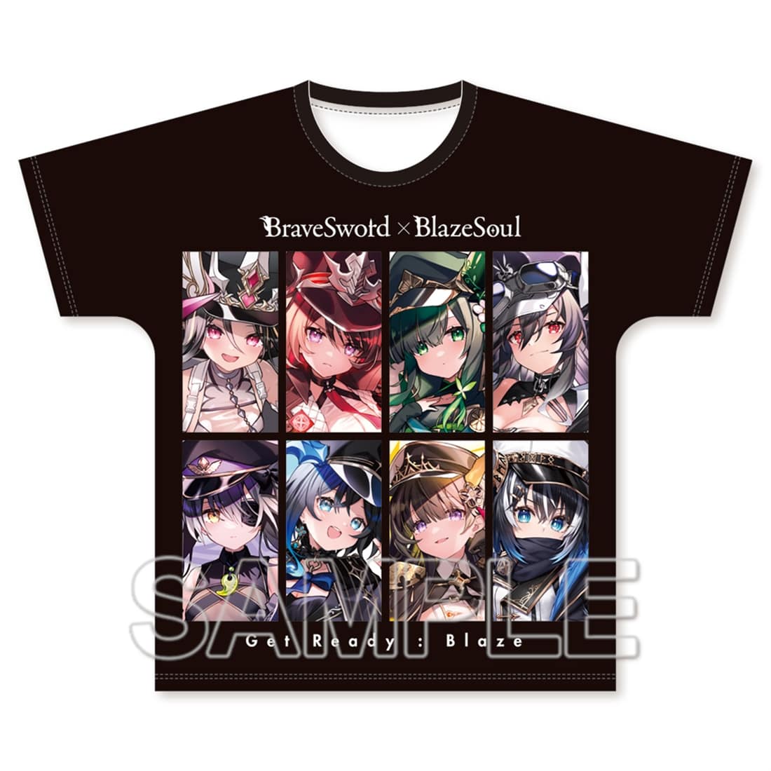 『ブレイブソード×ブレイズソウル』10周年記念フルグラフィックTシャツ ALL :Blaze