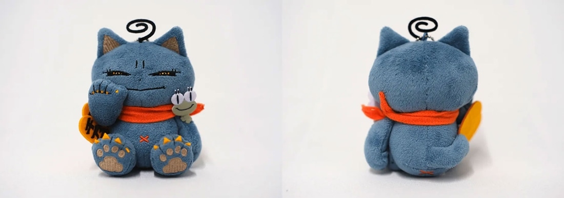 CHARACTERS abec/BUNBUN 20th Exhibition ぬいぐるみキーホルダー　BUNBUN招き猫