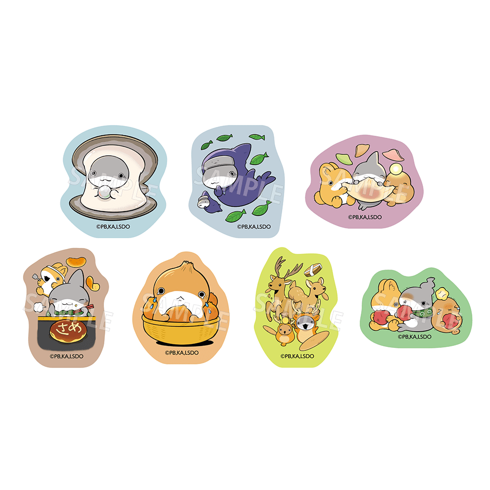 「映画 おでかけ子ザメ とかいのおともだち」ご当地子ザメちゃん フレークシール 近畿ver.