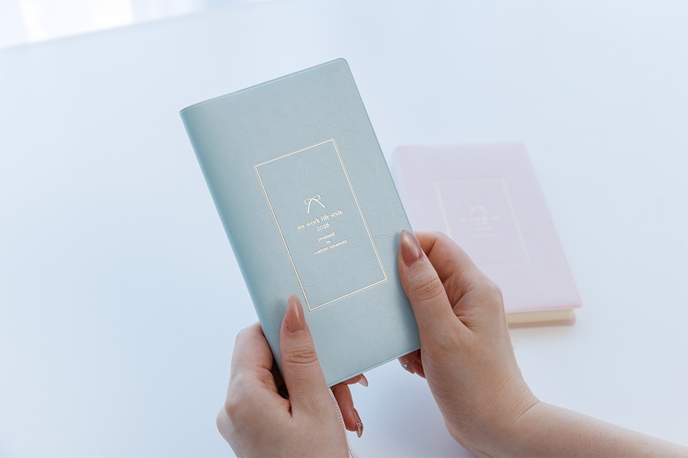 宮本佳実 my work life style2026 diary ワークライフスタイル手帳2026【メッセージカード付き】 ブルー【送料込み】