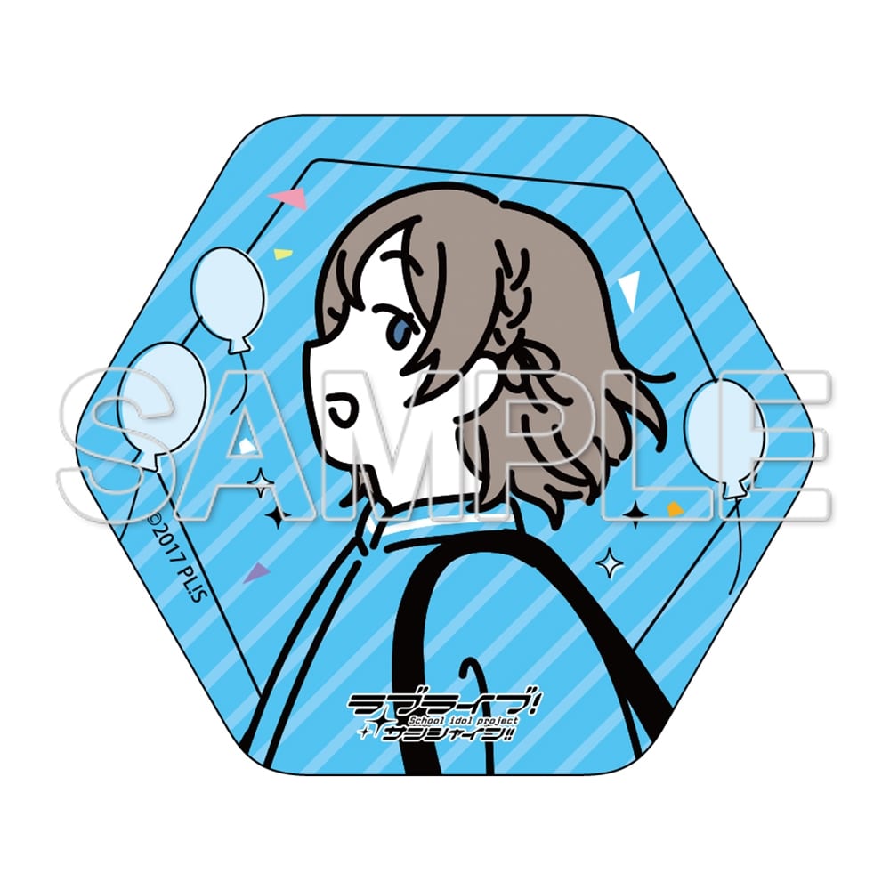 【二次受注】ラブライブ！シリーズ お散歩は季節をまとって。 六角形缶バッジ 渡辺 曜