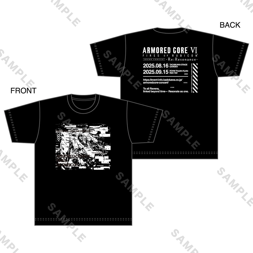 『ARMORED CORE VI FIRES OF RUBICON Sound Concert -Re:Resonance-』 Tシャツ　（黒　Mサイズ） 黒 M