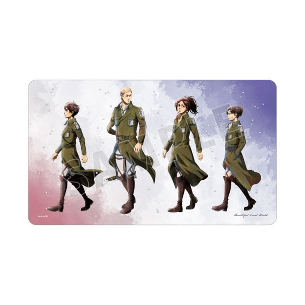 進撃の巨人 描き下ろし 集合 冬の歩みver. マルチデスクマット