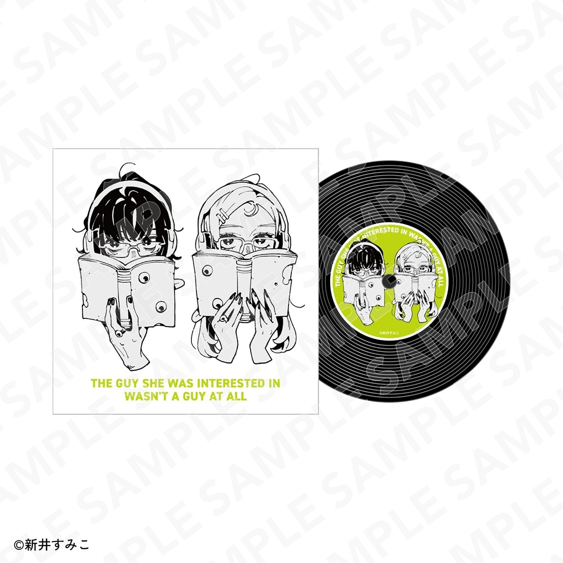 気になってる人が男じゃなかった　レコード風コースター B