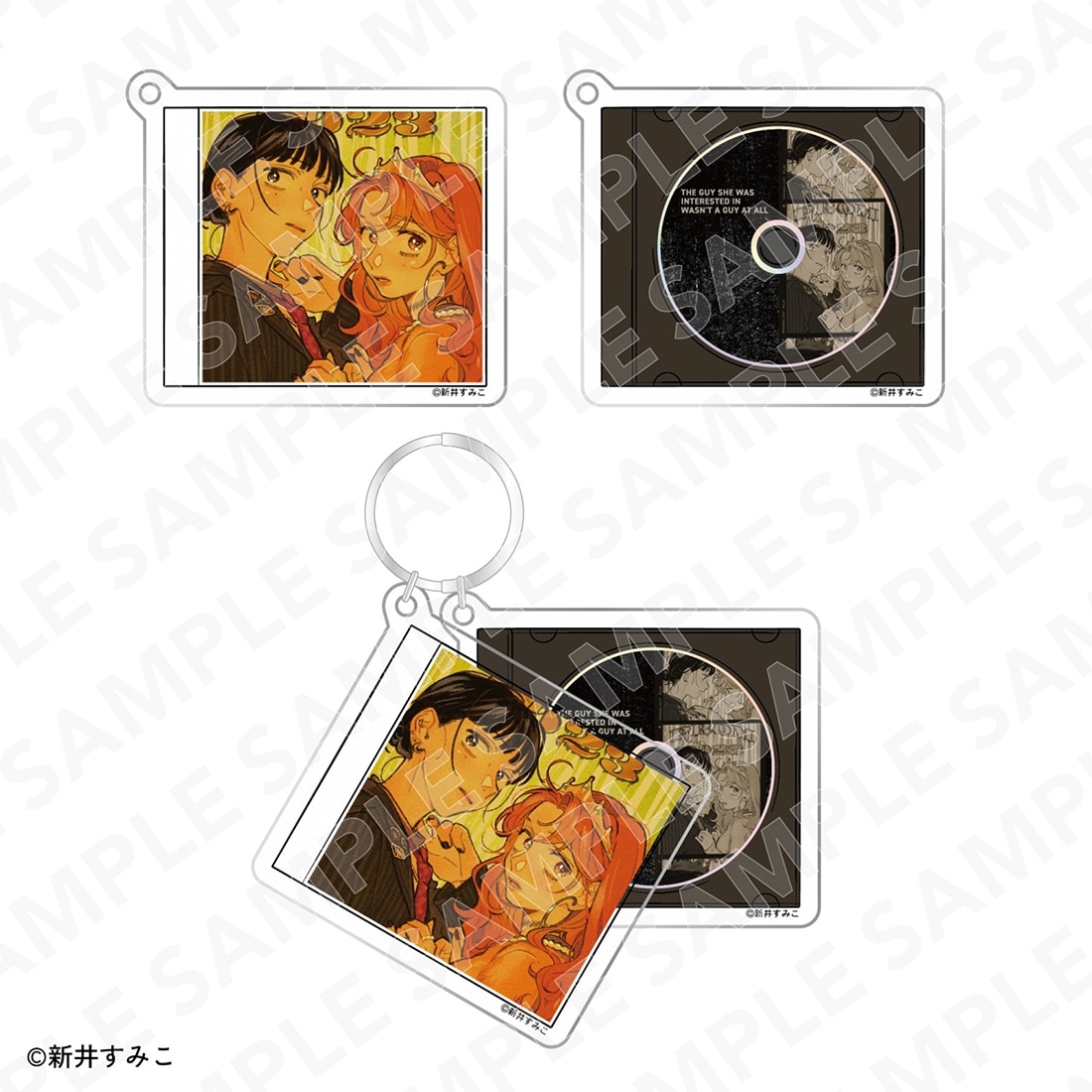 気になってる人が男じゃなかった　ジャケット風キーホルダー C