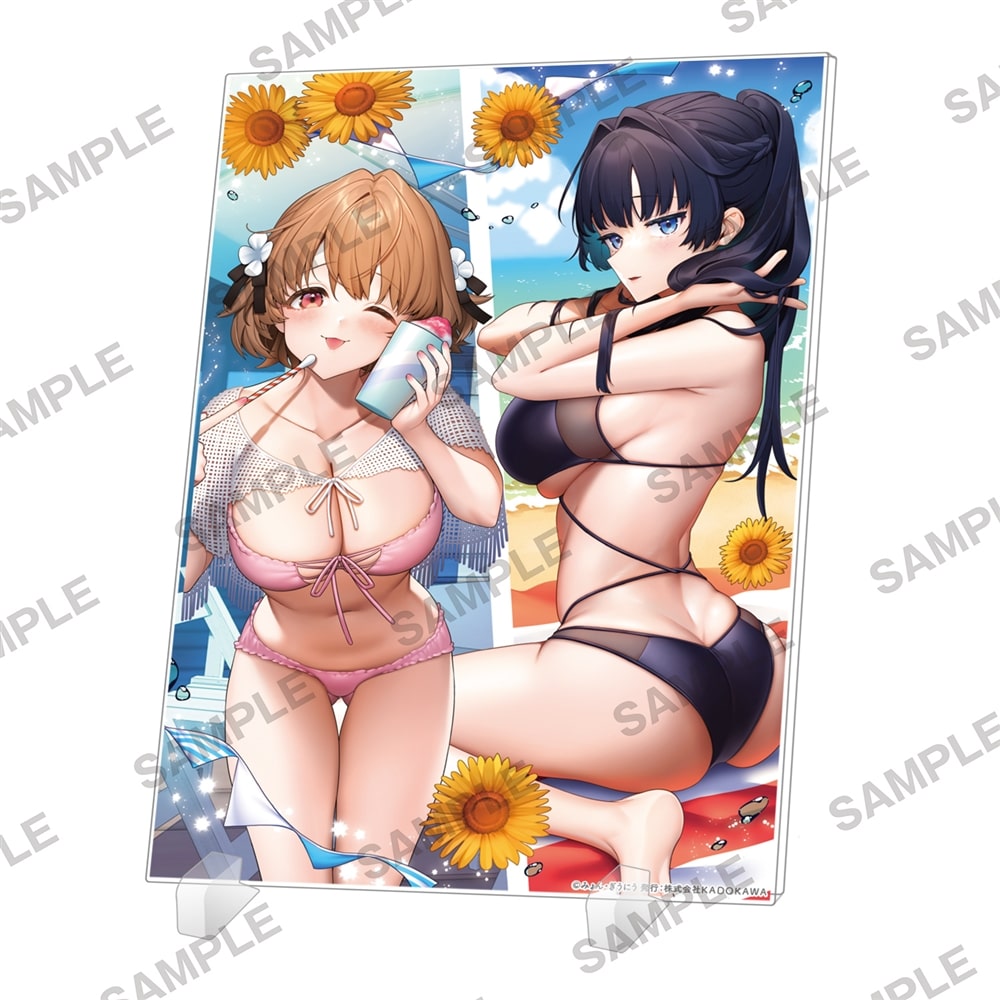 『男嫌いな美人姉妹を名前も告げずに助けたら一体どうなる？』アクリルパネル 藍那＆亜利沙