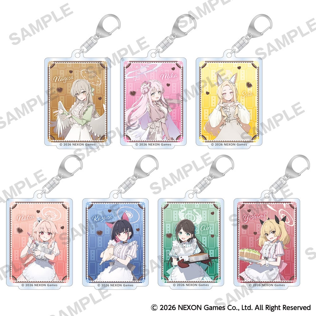 「ブルーアーカイブ POP UP SHOP」トレーディングアクリルキーホルダー pack 単品（ランダム）