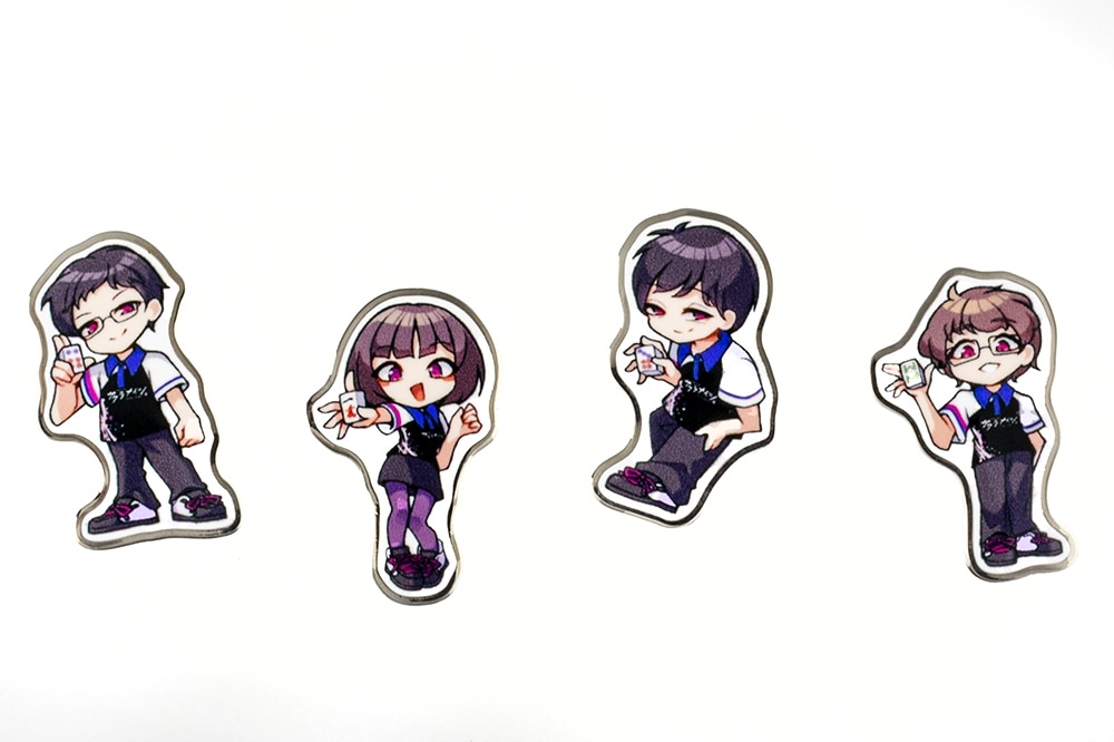 サクラナイツ　ピンバッジ　4種コンプリートセット【イラスト：ふんぼ】