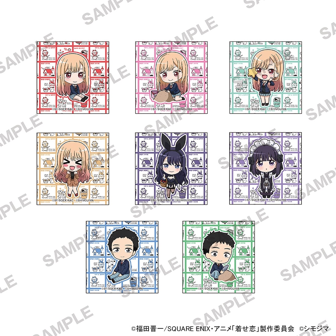 TVアニメ「その着せ替え人形は恋をする」Season 2 スクエア缶バッジ シモジマコラボVer. Pack Pack